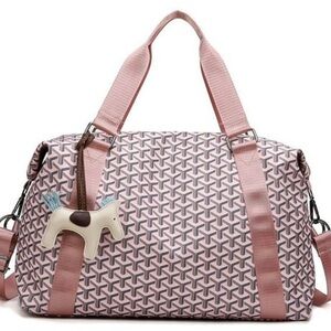 Stylish Pink Geometric Women's Bag